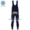 Fietsbroek Lang met Bretels 2023 Trek Factory Racing XC Winter Thermal Fleece Donkerblauw